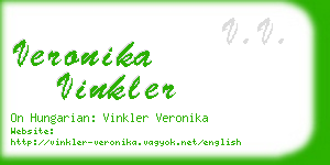 veronika vinkler business card